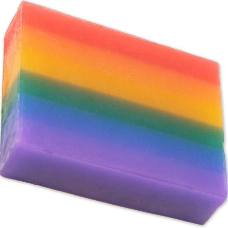 Pride - Fruity Scented Shiny Soap With White Ceramic Soap Dish