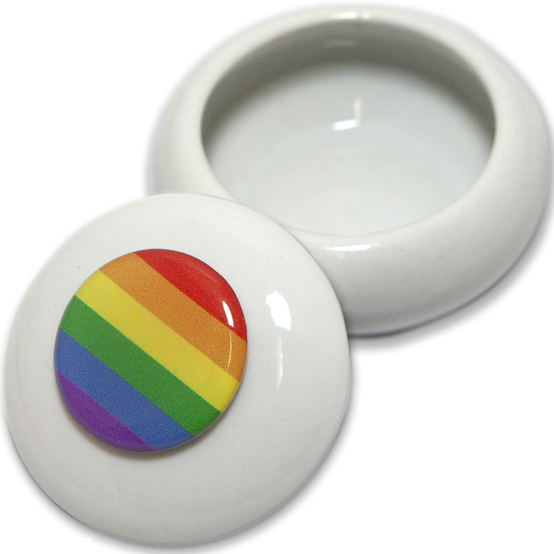 Pride - Round Jewellery Box With Lgbt Flag