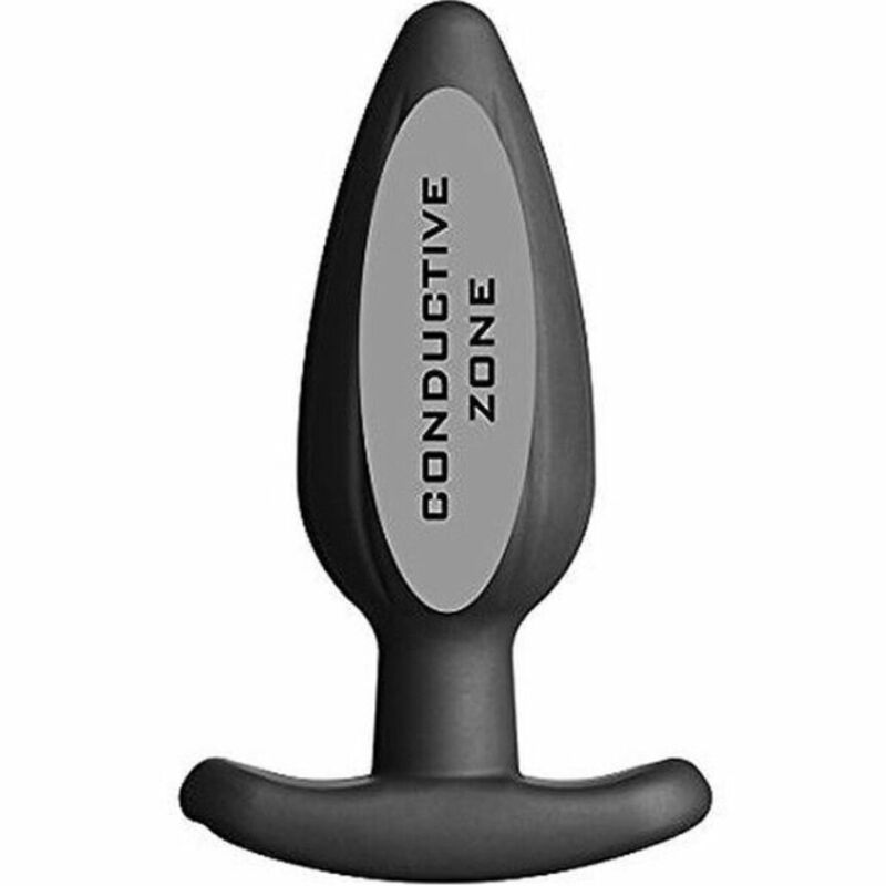 Electrastim - Silicone Black Rocker Butt Plug Large