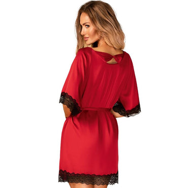 Obsessive - Sensuelia Peignoir Red Xxl