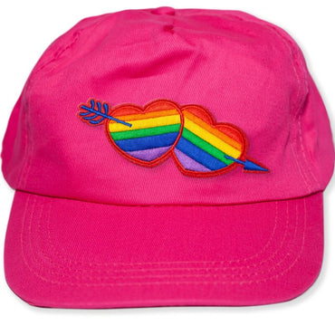 DelighToys - Fuscia Cap Featuring LGBT Pride Heart by DelighToys