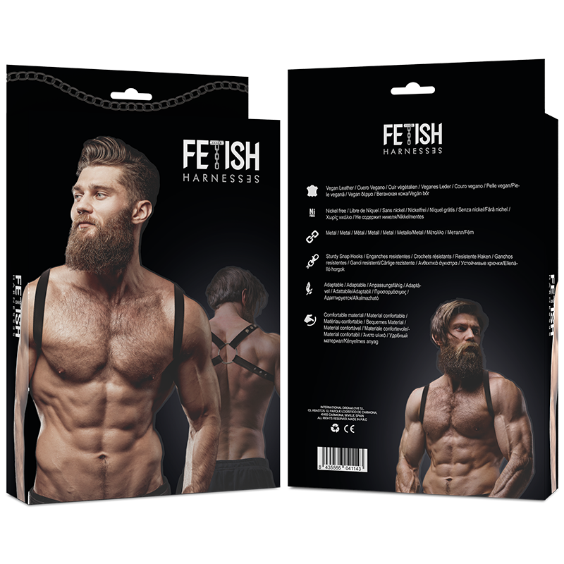 Fetish Submissive Attitude - Men'S Eco-Leather Back Harness