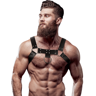 FETISH SUBMISSIVE - Men's Eco – Leather Chest Harness by DelighToys