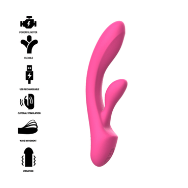 Intense - Luigi Rabbit Vibrator Pink Liquid Silicone