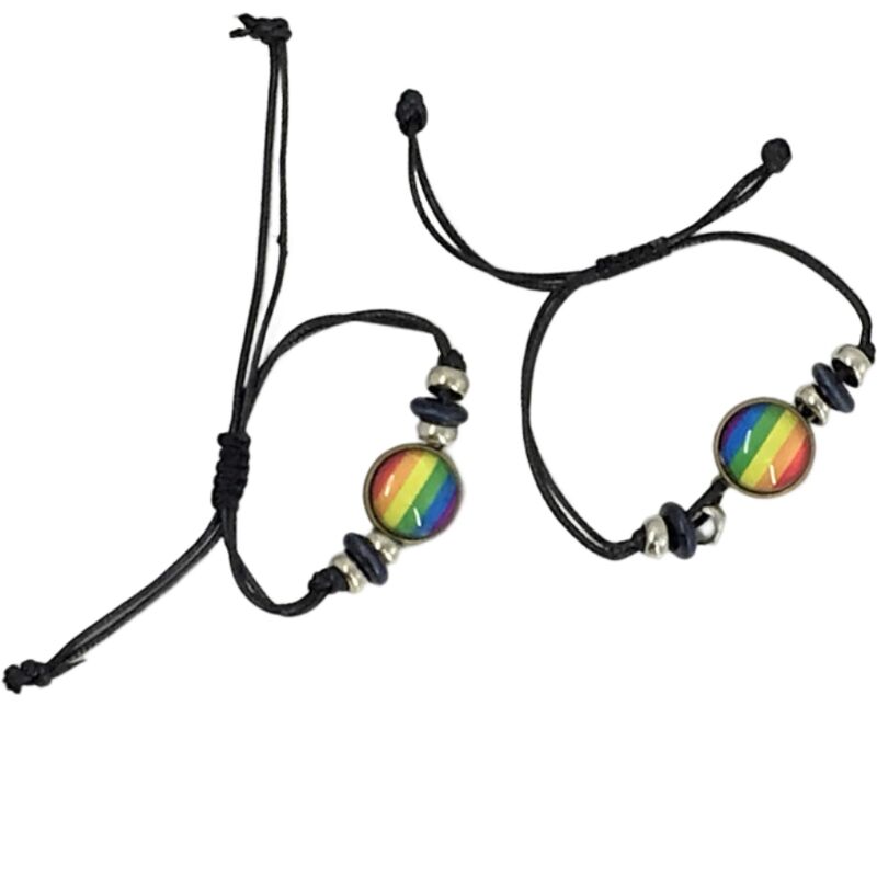 Pride - Lgbt Flag Central Circle Bracelet