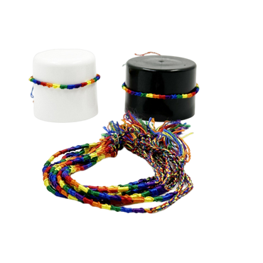 DelighToys - Pride Fine Thread LGBT Flag Bracelet by DelighToys