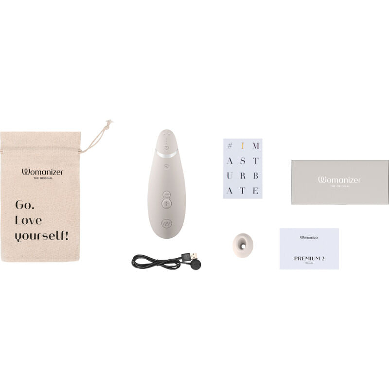 Womanizer - Premium 2 Clitoral Stimulator Warm Gray