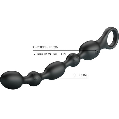 Pretty Love - Van Anal Balls 10 Vibrations Rechargeable Silicone