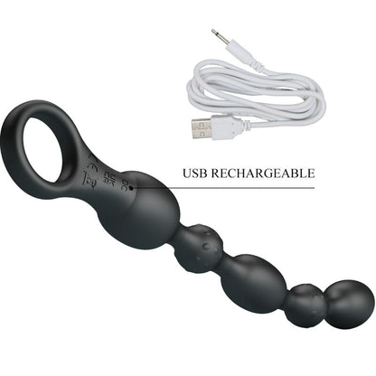 Pretty Love - Van Anal Balls 10 Vibrations Rechargeable Silicone