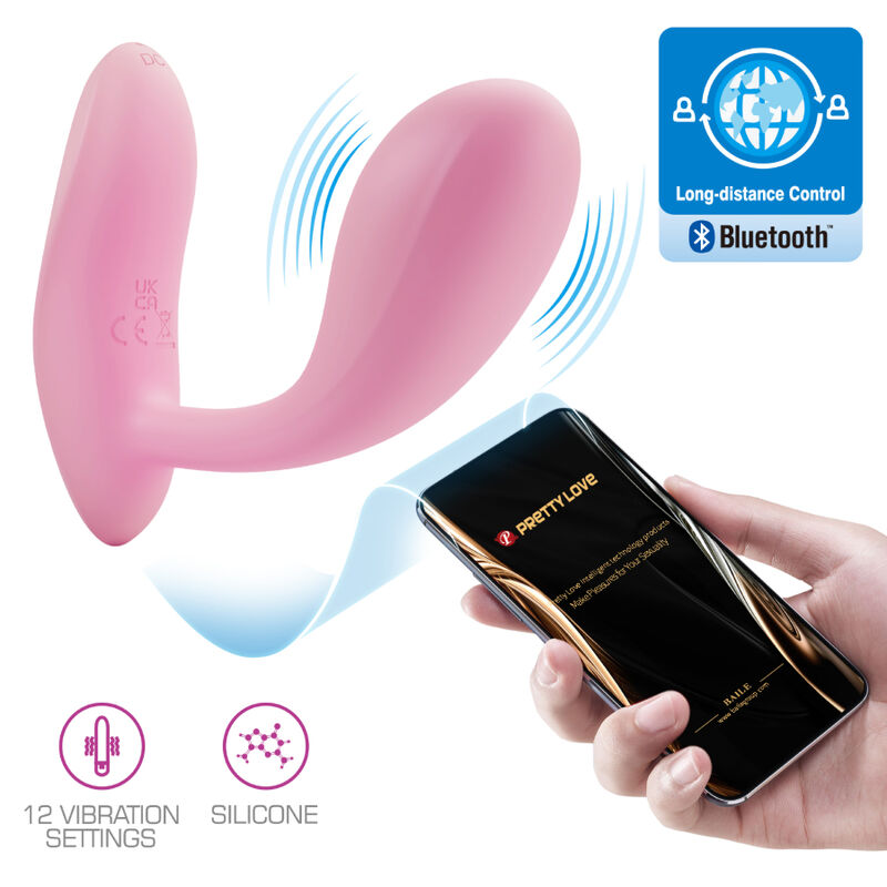 Pretty Love - Baird G-Spot 12 Vibrations Rechargeable Pink App