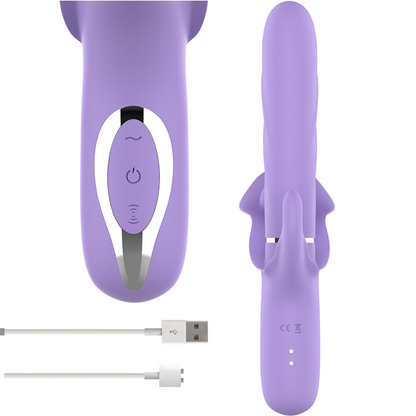 Intense - Billie Multifunction Rechargeable Vibrator Suction & Pulsing Purple