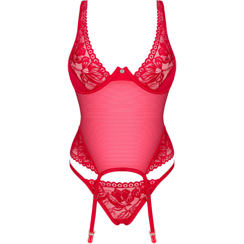 Obsessive - Lacelove Corset Red Xs/S