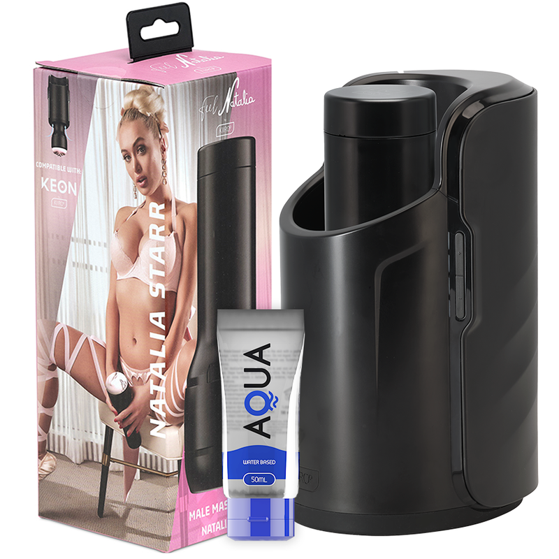 Kiiroo - Keon + Feel Natalia Starr + Aqua Quality Lubricant 50 Ml