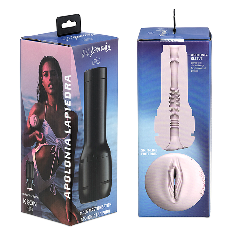 Kiiroo - Keon + Feel Stroker Apolonia Lapiedra + Aqua Quality Lubricant 50 Ml