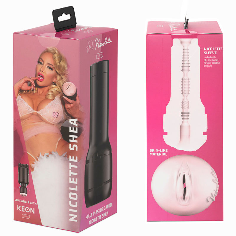 Kiiroo - Keon + Feel Nicolette Shea Stroker + Aqua Quality Lubricant 50 Ml