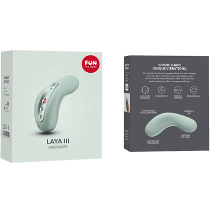 Fun Factory - Laya Iii Rechargeable Lay-On Vibrator Sage Green