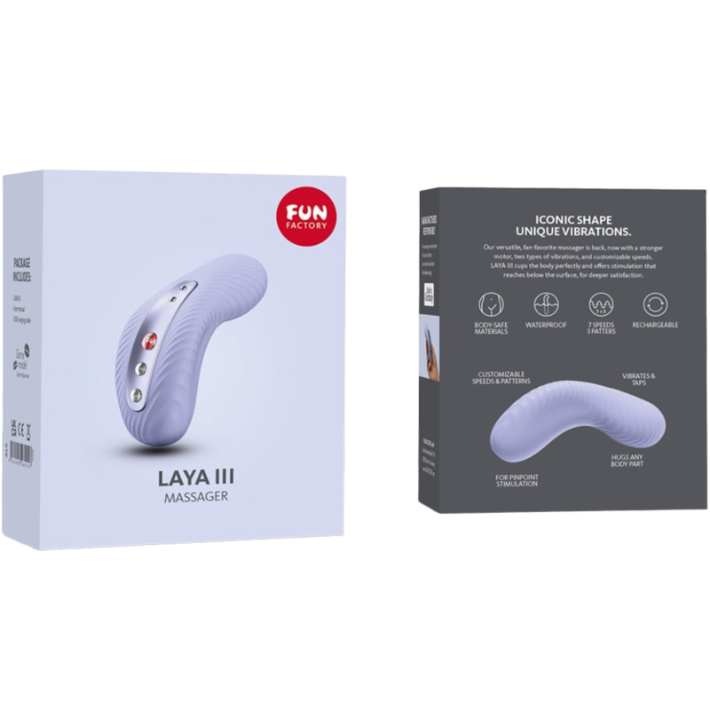 Fun Factory - Laya Iii Rechargeable Lay-On Vibrator Soft Violet