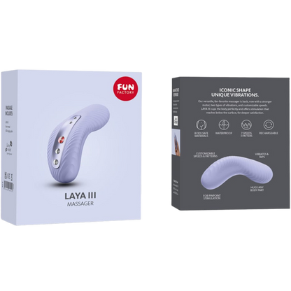 Fun Factory - Laya Iii Rechargeable Lay-On Vibrator Soft Violet