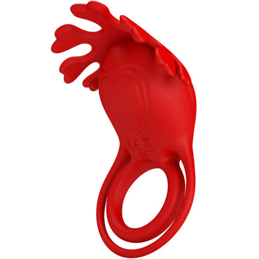 Pretty Love - Ruben Vibrator Ring 7 Vibrations Silicone Red