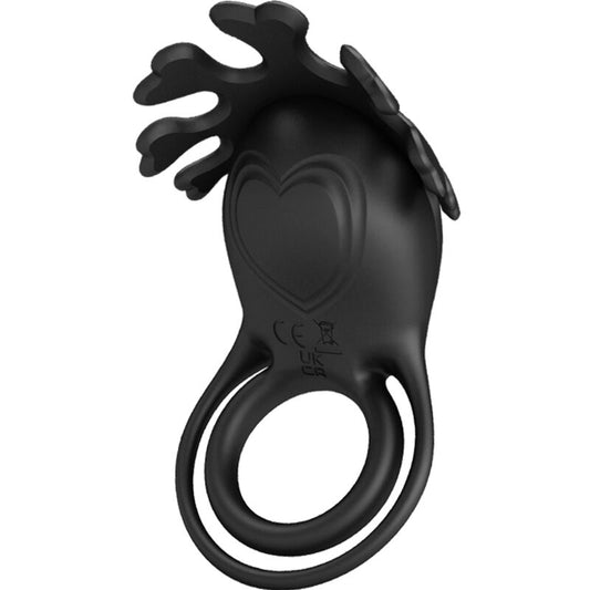 Pretty Love - Ruben Vibrator Ring 7 Vibrations Black Silicone