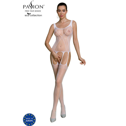 Passion - Eco Collection Bodystocking Eco Bs007 White