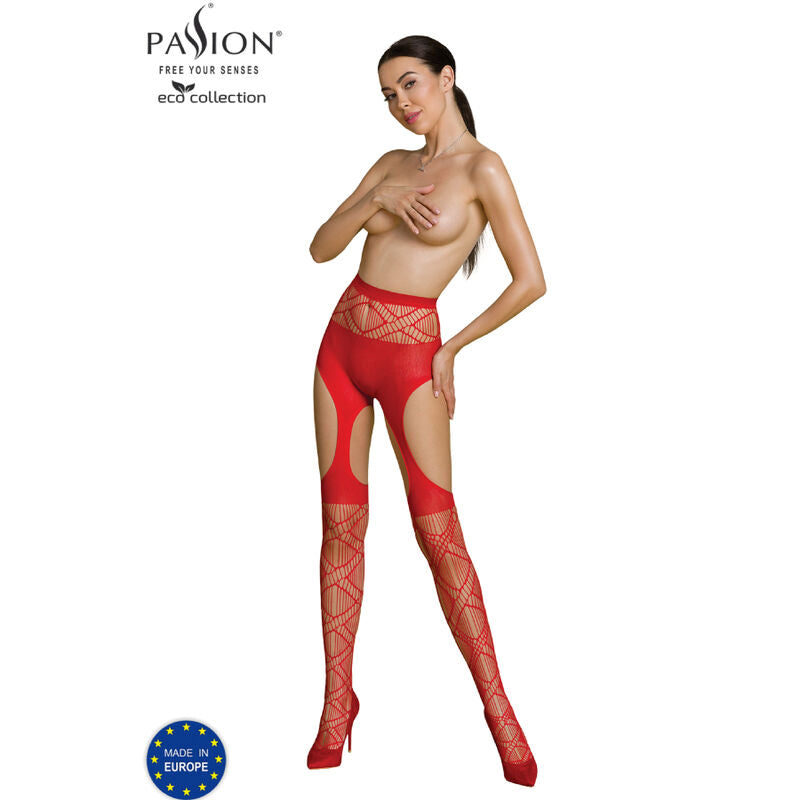 Passion - Eco Collection Bodystocking Eco S005 Red