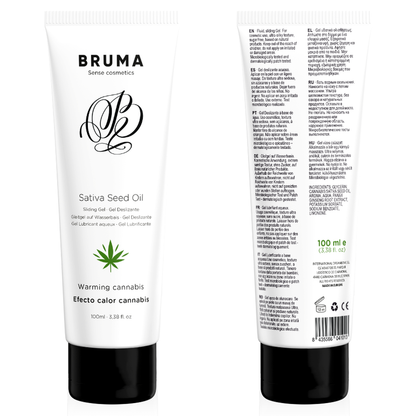 Bruma - Sativa Seed Oil Sliding Gel Warming Cannabis Flavor 100 Ml