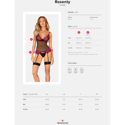 Obsessive - Rosenty Corset Xs/S