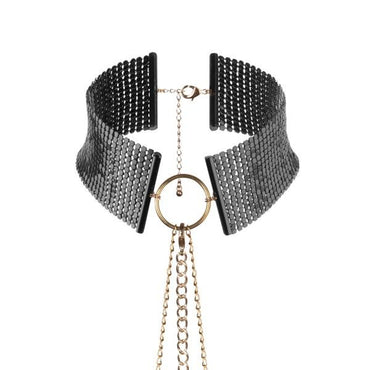 Bijoux - D�Sir M�Tallique Black Metallic Necklace