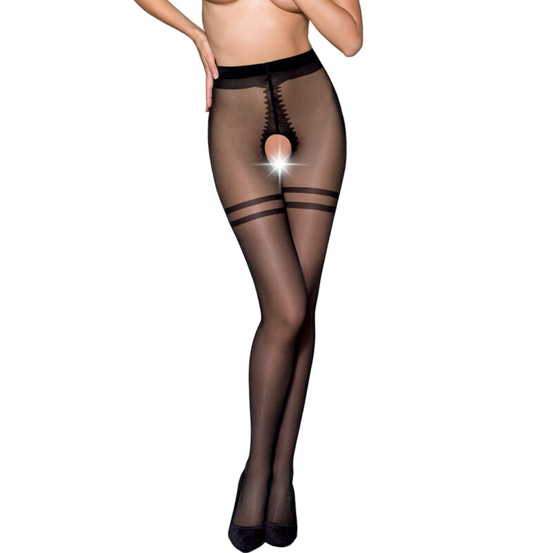 Passion - Tiopen 015 Black Tights 1/2 20 Den