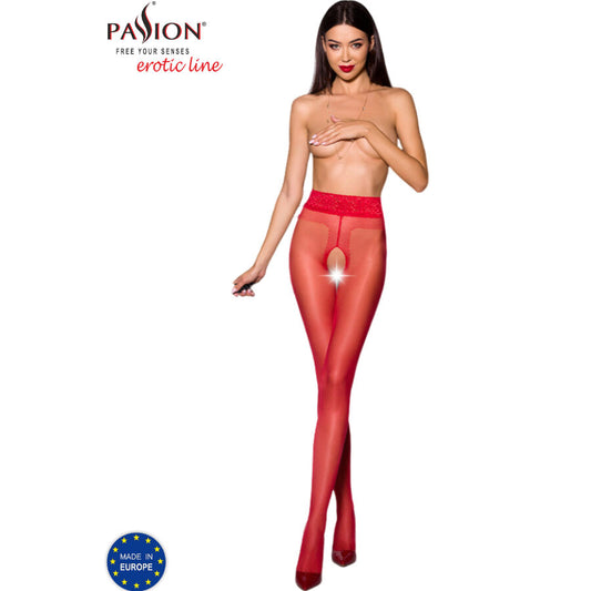 Passion - Tiopen 001 Red Tights 1/2 20 Den