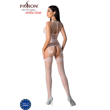 Passion - Bs095 White Bodystocking One Size