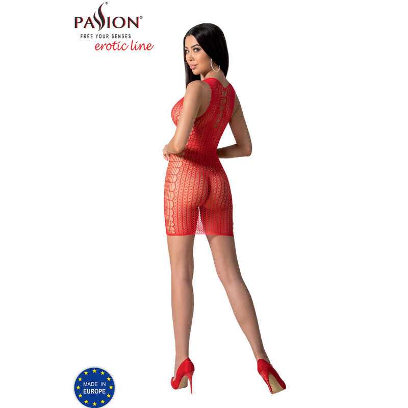 Passion - Bs097 Red Bodystocking One Size