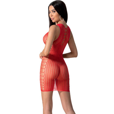 Passion - Bs097 Red Bodystocking One Size