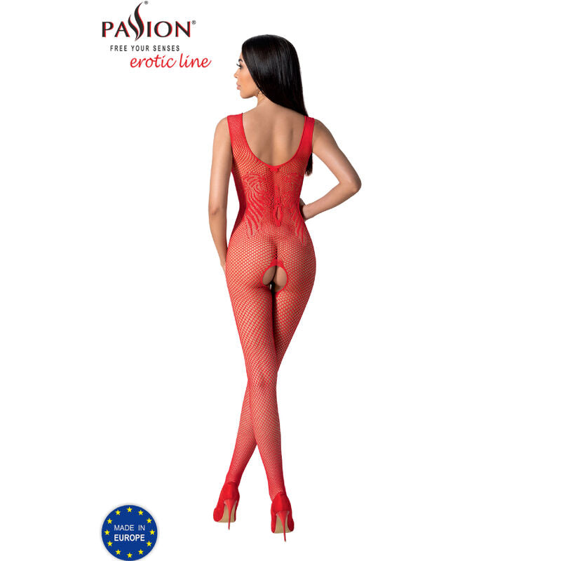 Passion - Bs098 Red Bodystocking One Size