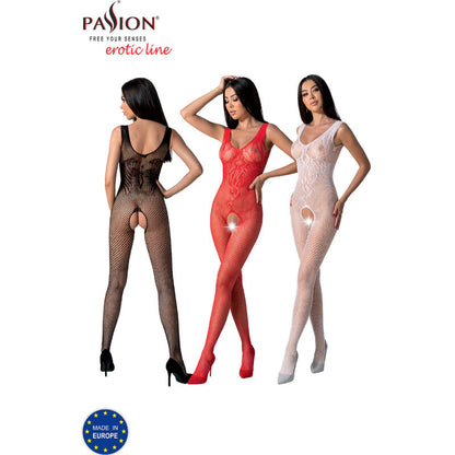 Passion - Bs098 Red Bodystocking One Size