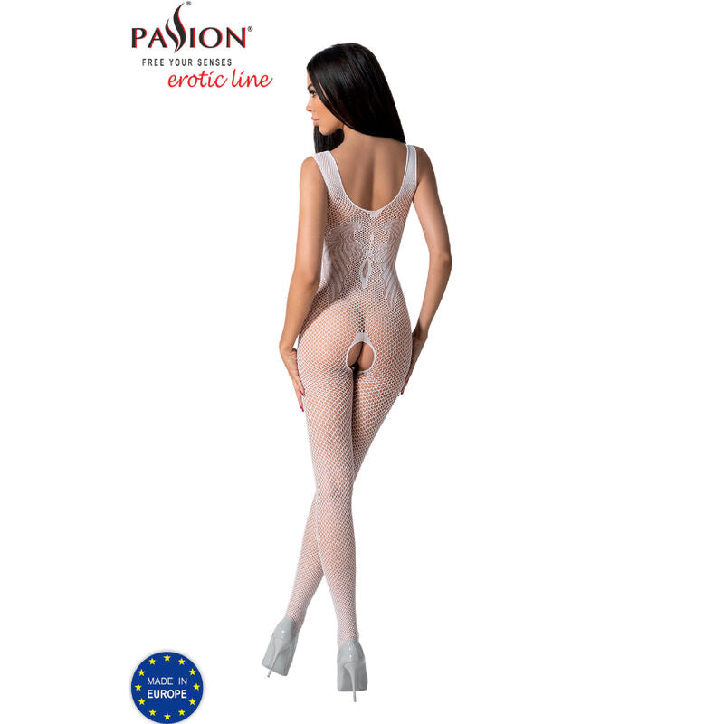 Passion - Bs098 White Bodystocking One Size