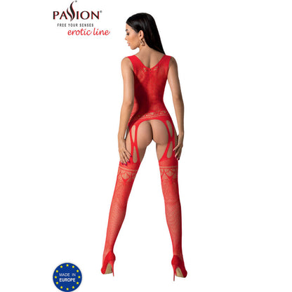 Passion - Bs099 Red Bodystocking One Size