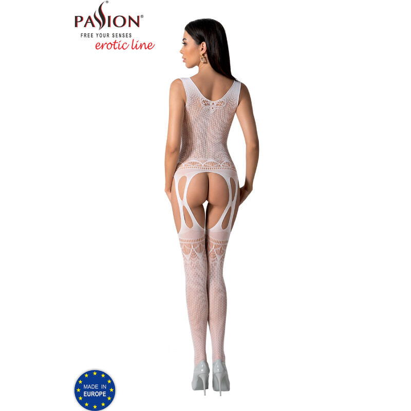 Passion - Bs099 White Bodystocking One Size