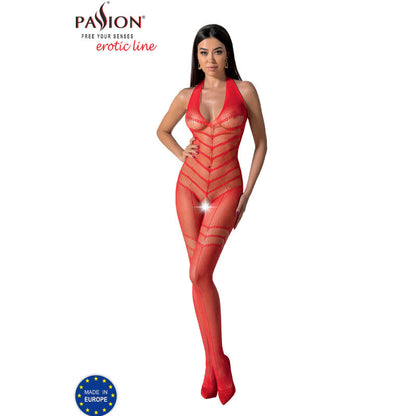 Passion - Bs100 Bodystocking Red One Size