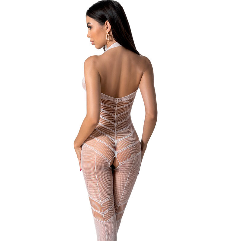 Passion - Bs100 White Bodystocking One Size