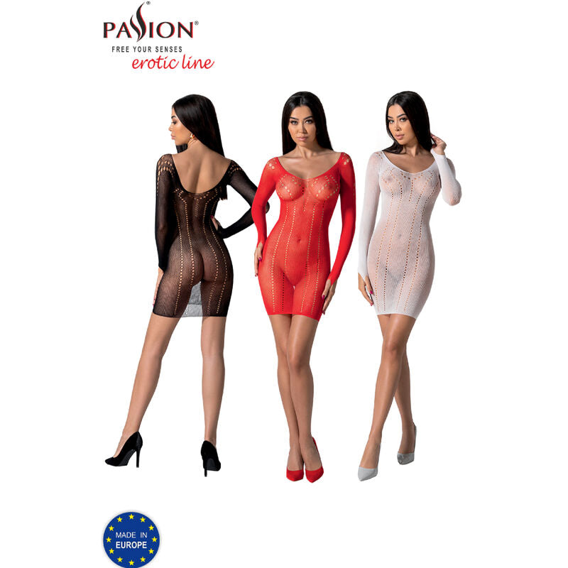 Passion - Bs101 Red Bodystocking One Size