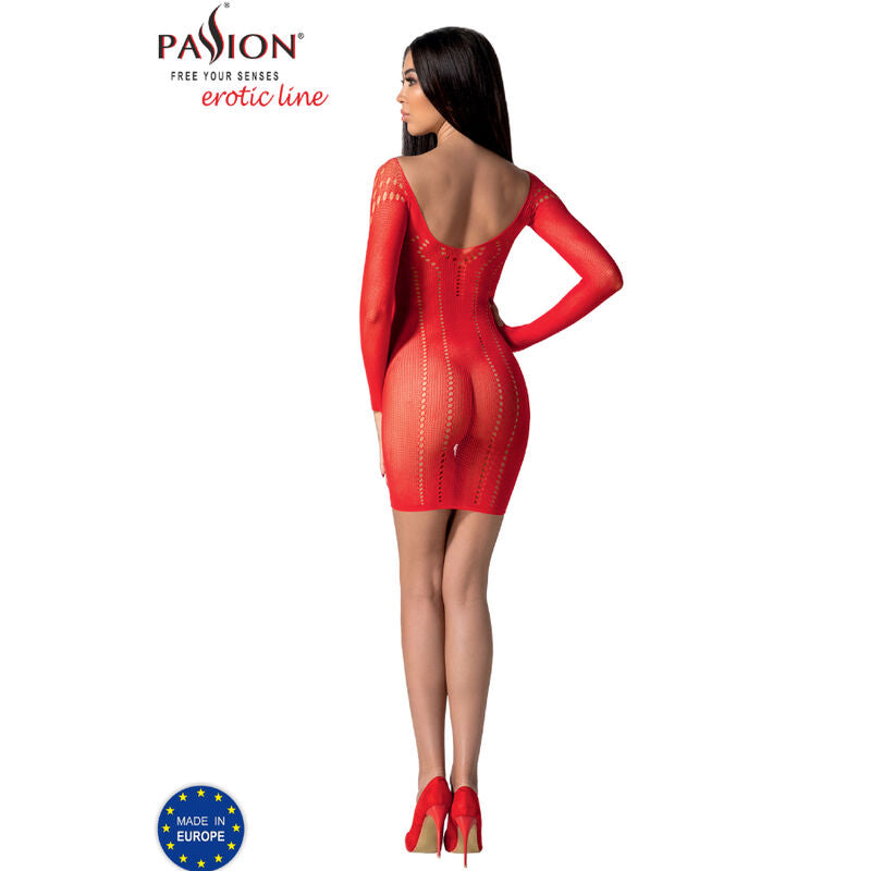 Passion - Bs101 Red Bodystocking One Size