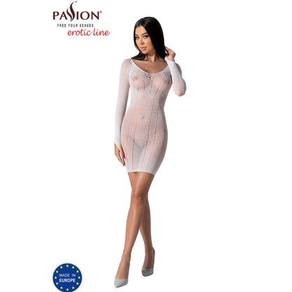 Passion - Bs101 White Bodystocking One Size