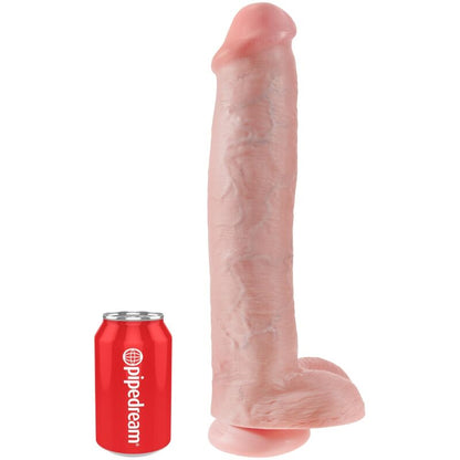 King Cock - Realistic Penis With Balls 34.2 Cm Light