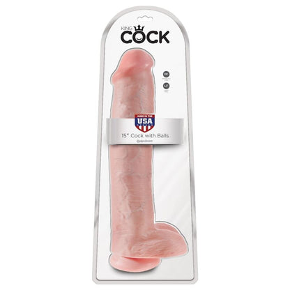 King Cock - Realistic Penis With Balls 34.2 Cm Light