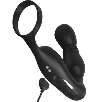 Experience the Anal Fantasy Vibrating Rechargeable Prostate Massager. Automated milking system, Elite silicone, C-ring, and USB rechargeable for ultimate pleasure.3