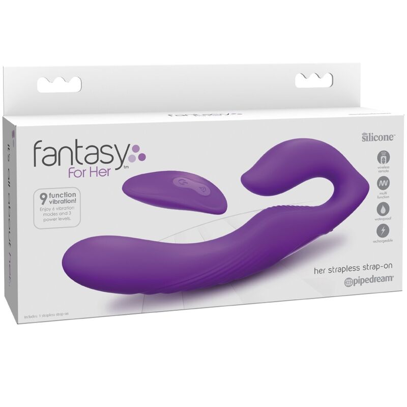 Fantasy For Her - Double Penetration Vibrator Remote Control 9 Violet Levels