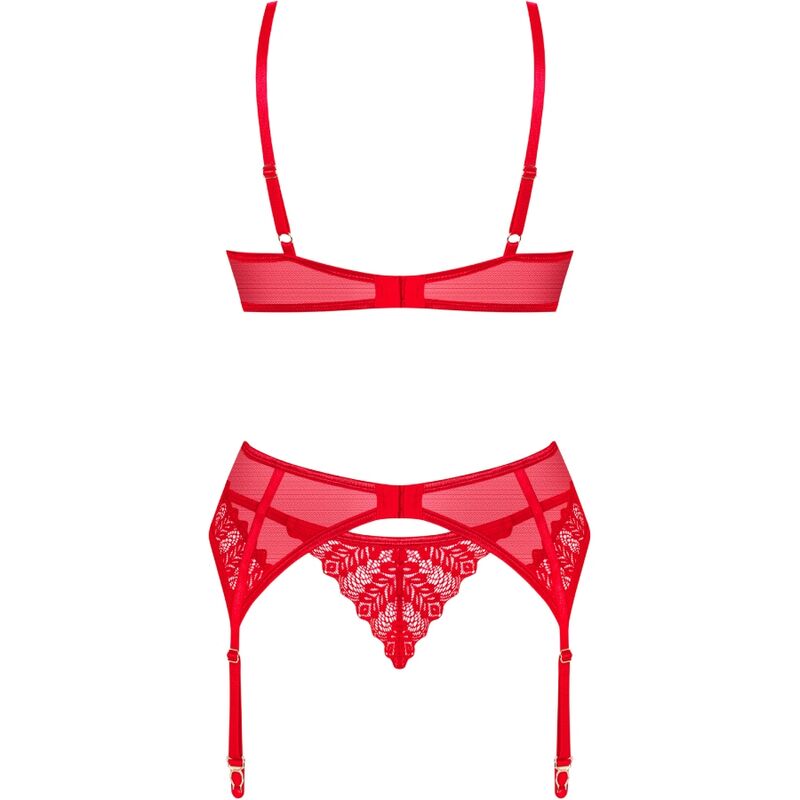 Obsessive - Ingridia Set Three Pieces Red Xs/S