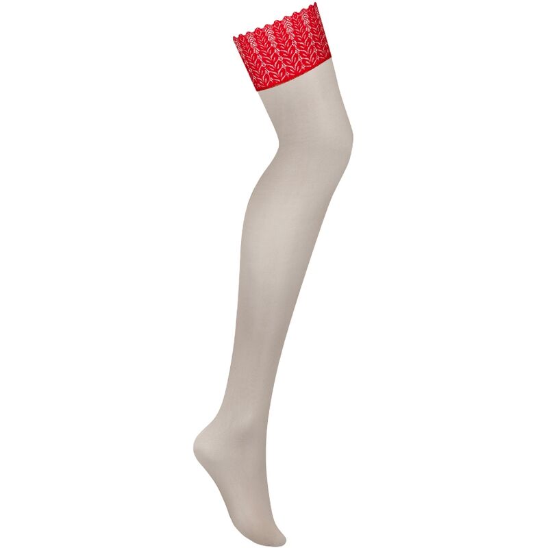 Obsessive - Ingridia Stockings Red M/L